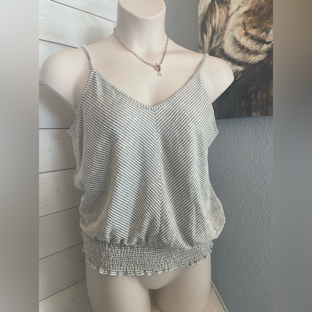 Striped Gray Women's Top